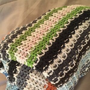 Cotton Knit Cool Multicolored Throw Blanket
